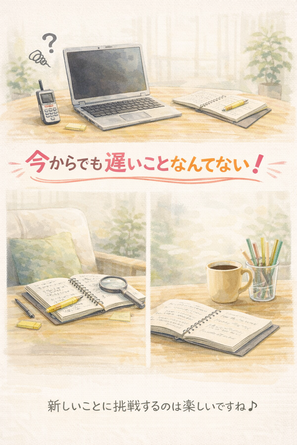 今からでも遅くない 〜苦手なことに挑戦する毎日〜